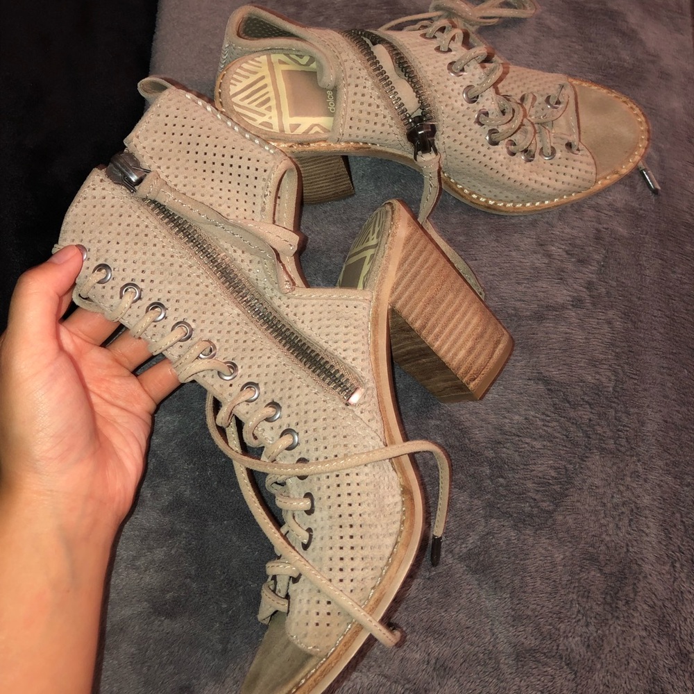 Laced up heels